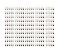 50Pcs Terminal Block Strip, Retardant Wire Connector, 60A Industrial Supplies, Through Type Terminal Block with Thickened Brass Strip for Large Warehouses, Hotel (Five in and five out)