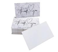 50Pcs Thank You Cards Blank Inside Thank You Cards Thank You for Your order Greeting Cards for Any Occasion