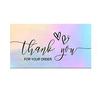 50pcs Thank You For Your Order Business Cards Shopping Thanks Greeting Cards Appreciation Card For Small Business
