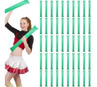 50Pcs Thunder Sticks 23.62x3.94in Portable Lightweight Thicken Inflatable Thunder Sticks Noise Maker for Sporting Events Basketball Football Dance Party, Green Noise Makers for Sporting Events