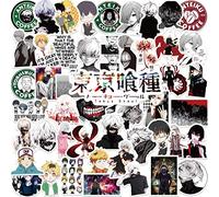 50PCS Tokyo Ghoul Stickers, Anime Tokyo Ghoul Stickers for Laptop Phone Water Bottle Luggage Car Motorcycle Bicycle,DIY Decoration
