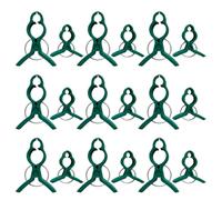 50pcs Tomato Vine Clamp Plant Climbing Clip, Plastic | Reusable Green PE Clips, Quick Reattachment and Lightweight Design, for Orchids, Peppers, Trellis Use