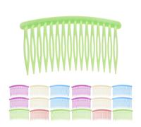 50pcs Tooth Plastic Side Hair Comb Clip for Women and Brides | Resin and Plastic Build, Works in Wind, for Thick Side Sections, Travel and Parties