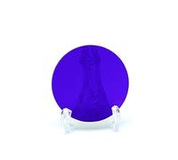 50pcs total size diameter 25mm and 2mm thick ZB2 blue glass and 100pcs size 30mm round 1.5mm thick clear transparent glass