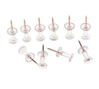 50Pcs Transparent Rose Gold Push Pins Photo Wall Studs Office School Supplies Attractive Processed