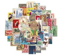 50Pcs Travel Stamps Stickers Pack Laptop Stickers Bomb Waterproof Vinyl Sticker Bulk Variety for Luggage Computer Skateboard Bicycle Skate Bike Helmet Decal for for Kids Teens Girls