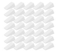 50pcs Triangular Makeup Sponges White Nr Cosmetic Puff | Powder and Cosmetics, Skin-friendly Portable Design, Beauty Sponge Supply for Daily Make up Use