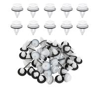 50Pcs Trim Clips, Door Panel Fasteners, Auto Panel Fixing Clips and Push Rivets for Car Door Panels, for Interior Trim, Bumpers, Boot Liners and Automotive Mounting Applications, Fender