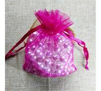 50pcs Tulle fabric Organza Bag Jewelry Eugen Gauze bag Packaging Bags Wedding Drawstring Bags Gift Candy Pouches