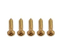 50PCS Tuning Key Screws, Metal Tuning Pegs Screw Acoustic Guitar Machine Heads Mounting Repair Tuners Heads for Electric Acoustic Classical Guitar (Gold)