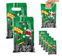 50Pcs Turtle Party Favor Bags, Birthday Candy Goodie Bag Green Turtle Theme Gift Bags for Kids Birthday Party Decorations and Supplies