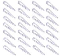50PCS U Shape Clear Plastic Alligator Clips Shirt Folding Clips Durable Garment Clips with Teeth Clothes for Ties Socks Pants Shirts