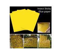 (50PCS) UK 20/50 x Yellow Sticky Glue paper Insect Trap Catcher Killer Fly Aphids Wasp