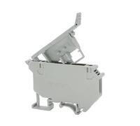 50Pcs UK5 HESI Din Rail Type Fuse Terminal Blocks 4mm Square Pure Copper Universal Screw Connector Gray Black Uk5-hesi(Gray 50pcs,Without fuse)