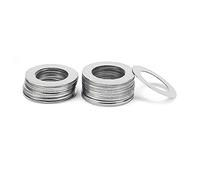 50pcs Ultra Thin Flat Washers M3-M12 304 Stainless Stee Gaskets High Precision Shim Set | 0.1/0.2/0.3mm Thickness(M5x10x0.2mm)