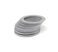 50pcs Ultra Thin M3-M6 Stainless Steel Flat Washers - High Precision SUS304 Gaskets for Adjusting and Shimming(3x6x0.5mm)