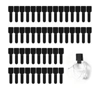 50pcs Under Desk Cable Management, Adhesive Adjustable Reusable Cable Management Under Desk, Sticky-Back Hook and Loop Cable Ties Up to 15 Cords for Office Home PC TV Laptop Ethernet Desktop