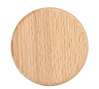 50Pcs Unfinished Blank Round Natural Beech Wood Slices with Simple Edges for DIY Plate Decoration, No-Hole Wood Chips, 6CM Diameter Decoration Supplies