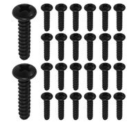 50pcs Universal TV Mount Screws M3.5 Carbon Steel Replacement Set | Black Finish, Washers and Spacers Included, Secure Fitting for Wall Mounting, Repair and Replacement