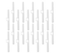 50pcs Vertical Blind Repair Tabs Dual Hole Plastic Replacement Parts | White 89mm Size, for Blind Slats and Curtains, Bedrooms Offices, Wear Resistant Finish