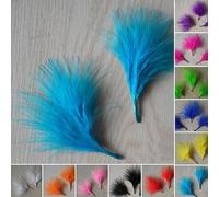 50Pcs Villus Feathers Set Multi-Color 5-10Cm Soft Natural Craft Plumes for Jewelry Making Hat Headband Party Home Decoration