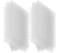 50pcs Vinyl Record Protective Sleeves Self Adhesive PP Crystal Covers | Waterproof, Mud Resistant Outer Layer, White Finish, for Vinyl Record Lovers and Album Storage