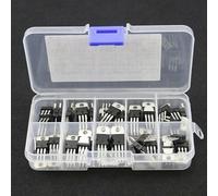 50pcs Voltage Regulator Transistor Set Including 10 Models LM317T L7805 L7824 for Electronic Projects