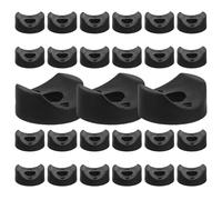 50pcs Walker Replacement Curved Plastic Washers 0.3in Id 0.53in Od