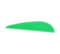 50pcs Water Drop Arrow Vanes - 2 Inch TPU Rubber Fletching for Archery Arrows, DIY Replacement Vanes for Hunting, Target Practice & Bow Shooting (Green)