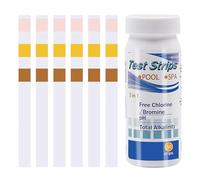 50pcs Water Hot Tub Test Strips, 3 In 1 Ph Test Strips Set For Rapid Measurement Of Residual Chlorine In Water Ph Total Hardness Alkalinity For Tubs Free Bromine Ttorage Testing Kit Accessories