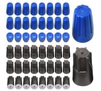 50Pcs Waterproof Wire Connectors, Sturdy PVC Water Proof Wire Connectors for Landscape Light Irrigation Valves LED Step Lights Wet Location