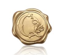 50pcs Wax Seal Stickers, Self-Adhesive Letter Wax Stickers Gold Alphabet Wax Stickers Invitation Envelope Seal Stickers for Wedding Christmas Party (Q)