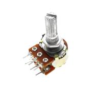 50Pcs WH148 3pin 15mm B1K B2K B5K B10K B20K B50K B100K B250K B500K B1M Potentiometer 1K 2K 5K 10K 20K 50K 100K 250K 500K 1M(1M Ohm)