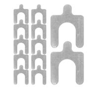 50pcs Wheel Alignment Shims Steel for Camber Adjustment U Shaped | Car and Wheel Use, Silver Finish, Easy Installation, Precise Measurement, Auto Body Kit, Toe Setup
