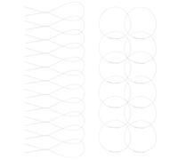 50pcs White Floral Stem Wire for Crafting, DIY Flower Arrangement | Paper Wrapped Iron Wire, Clean Finish for Crepe Blooms, Dolls, School Craft Class and Decorative Art