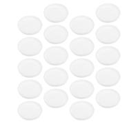 50pcs White Plastic End Caps, round Shipping Tube Covers | Impact Buffering Design, Resistance, Sturdy Reuse Value, for Cardboard Rolls, Artists, Illustrators and Warehouse Packing