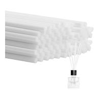 50Pcs White Reed Diffuser Sticks 30cm x 4mm Thick Diffuser Reeds Sticks Extra Long Reeds for Diffusers Aroma Essential Oil Diffuser Replacement Refill Sticks for Bedroom Fragrance Aromatherapy (White)