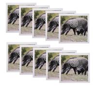 50pcs Wild Boar Paper Archery Target with Scoring Rings 15.75 Inch
