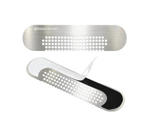 50PCS Window Weep Hole Screen Patch Strong Sticky Waterproof Sun-Resistant PET Adhesive (2.36inch*0.59inch(6cm*1.5cm) Stainless Steel)