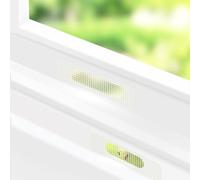 50pcs Window Weep Holes Cover Screen Repair Patches Fly Mesh Netting (Plastic White)