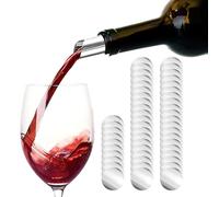 50PCS Wine Pourer Disks Drop Stopping Pour Spouts Wine Pouring Aid Plates Reusable and Thin Flexible Drip Stop Wine Disc No Drop Drip Stop and Pourer for Wine Bottles Home Bar Restaurant Party Silver