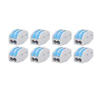50Pcs Wire Conductor Connector Wire Conductor Connector, Wire Conductor Terminal 2 Port Lever Splicing Terminal Set Kit Splicing Wire Connectors Circuit Inline Splices for Wiring