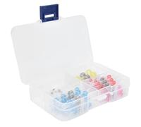 50pcs Wire Connectors Bendable Marine Grade Insulated Electrical Wire Terminals