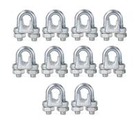 50PCS Wire Rope Clip 3mm/5mm, Cable Clamps Galvanized Steel | Cable Clamps, for Diameter 3mm/5mm Cable Rigging/Sailing/Clothesline, Wire Clamps(5mm(for 5mm Cable))