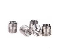 50pcs Wire Thread Insert M3 M4 M5 M6 M8 Stainless Steel Screw Sleeve Bushing Helicoil Repair Inserts(M3x0.5x1D)