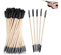 50pcs Wooden Emery Sanding Sticks,Model Sanding Sticks,Crafting Sandpaper Sti-Cks Disposable San-Ding Sti-Cks For Plastic Models,Double End,Twigs Fine Detailing Polishing For Nails Craft Jewelry