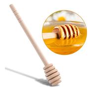 50Pcs Wooden Honey Dipper Sticks, Stirring Stick Server for Honey Jar Dispense Drizzle Honey(16cm / 6.3inch)