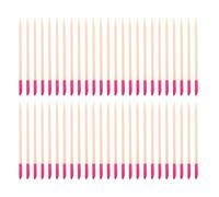 50pcs Wooden Nail Stick Cuticle Pusher Dual Ended Manicure Detailing | Disposable Wood, Lightweight and Portable, Salon Use the Go, Gentle for Nails and Pedicure Tasks
