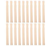 50pcs Wooden Paint Stir Sticks for DIY Lovers, 9 Inch Khaki | Square Wood, Smooth Raw Finish, Accurate Tone Blending, Single Hand Use for Crafts and Furniture Refresh