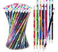 50Pcs Wooden Pencils with Eraser, Writing Pencils for Kids Wooden Lead Pencils Bulk School Supplies for School, Office, Art Projects, Sketching
